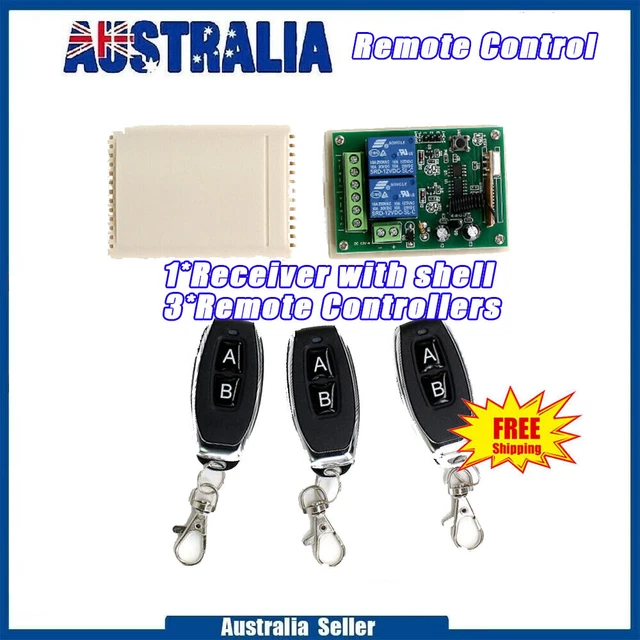 DC12V 2CH Channel Relay Wireless Remote Control Switch Receiver + Transmitter
