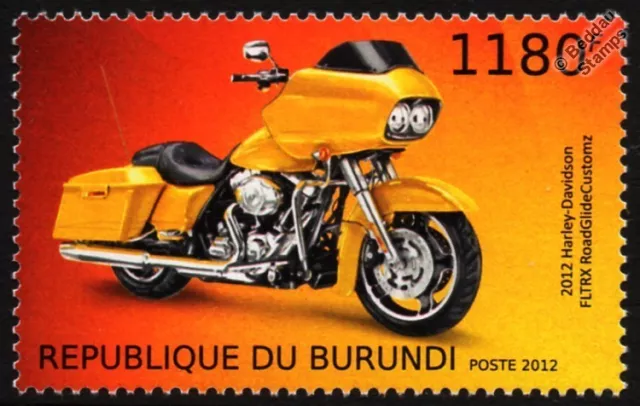 HARLEY DAVIDSON FLTRX Road Glide Custom Cruiser Motorbike Stamp (2012)