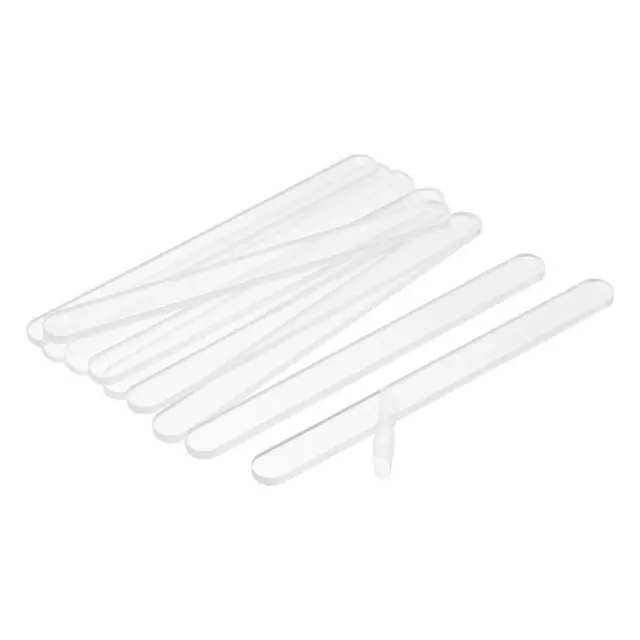 Acrylic Sticks PMMA 11.5 x 1 CM for DIY Crafts Party Gifts, Transparent 50pcs