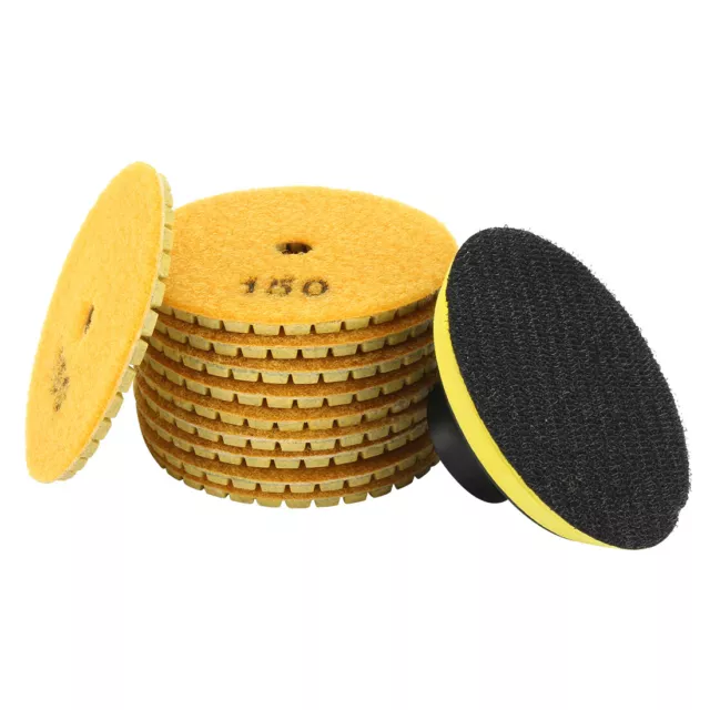 3-inch Diamond Wet Polishing Pad Grit 150 10pcs for Granite Stone Marble