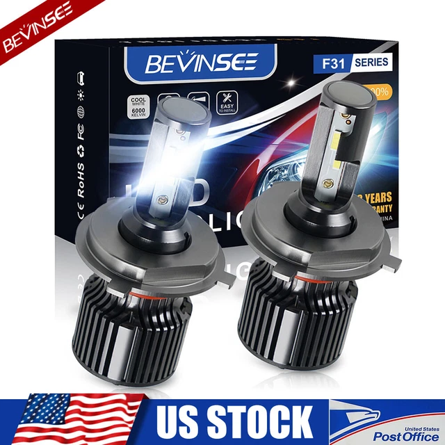 H4 9003 CSP LED Headlights Bulbs For Polaris Sportsman Trail Boss Blazer Xplorer