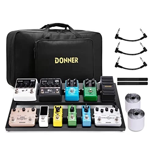 Guitar Pedal Board Case DB-3 Aluminium Pedalboard with Carrying Bag
