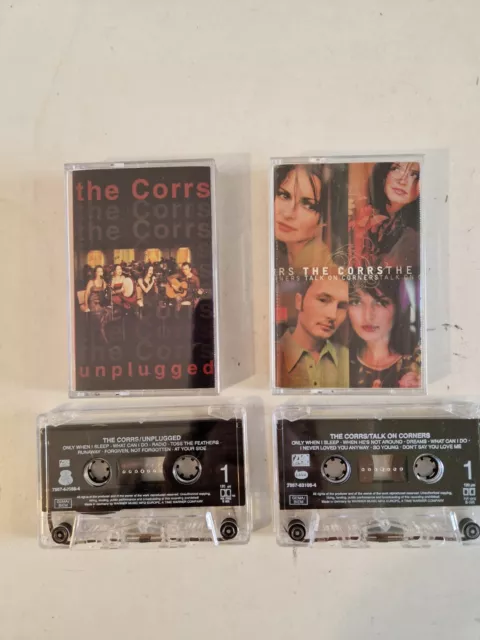 The Corrs Unplugged & Talk On Corners X2 Cassettes Albums