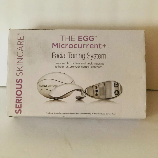 SERIOUS SKINCARE THE EGG Microcurrent+ Facial Toning System Brand New