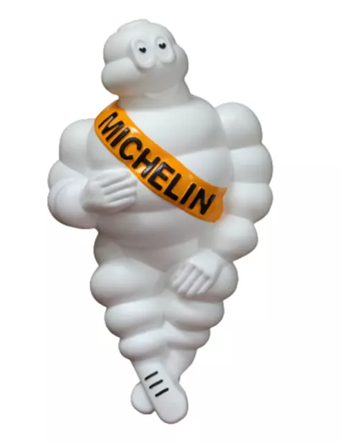 Michelin man bibendum  doll truck advertise tire white light yellow  1x17 inch