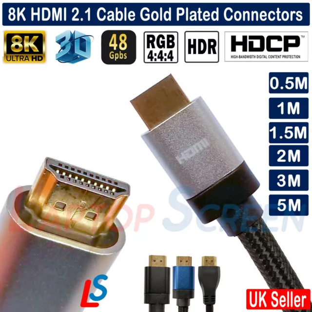 4K HDMI Cable 6.6ft, Gold-plated Connectors High Speed 18Gbps HDMI 2.0  Cable, 4K 60Hz / 2K 144Hz,Ultra HD,2160P, 1080P, ARC
