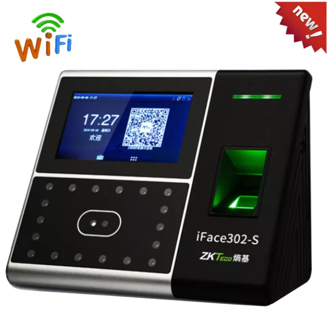 ZKTeco iFace302-S WiFi Face Fingerprint Identification Time Attendance Original