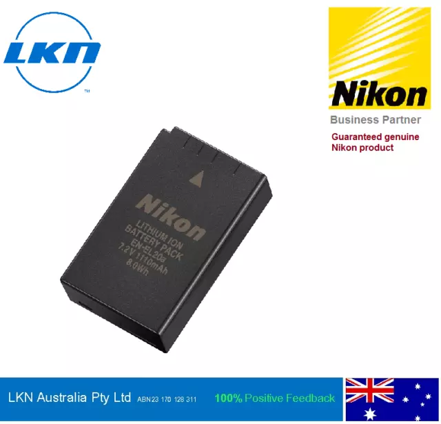 Genuine Nikon EN-EL20a Battery - 1 Year Nikon Warranty