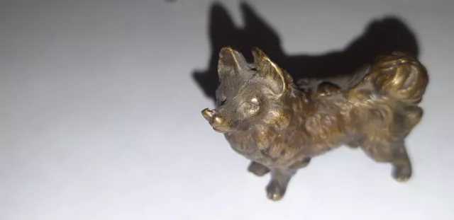 Petit Bronze Animalier - Chien - Lou Lou De Pomeranie