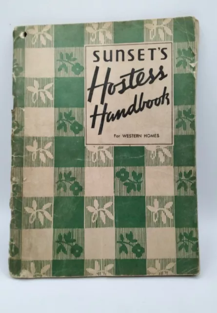 Sunset's Hostess Handbook for Western Homes First Edition c1935 booklet