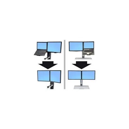 Ergotron 97-616 Workfit Convert-to-dual Kit Stnd From Lcd & Laptop (97616)