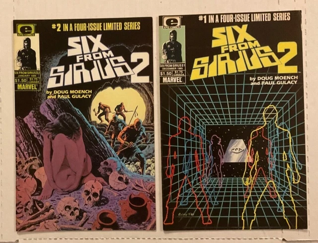 Epic & Marvel Comics - Six From Sirius #1 & #2 Comic Books