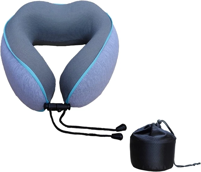 Airplane Headrest Sleep Pure Memory Foam Neck Pillow, Comfortable & Lightweight,