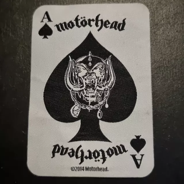 Motorhead Ace Of Spades Playing Card Sew On Patch Official Band Merch 10x7cm