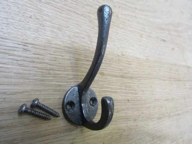 Pack of 3  Cast  iron Childrens Bedroom coat hook Small Utility Key Robe Hook