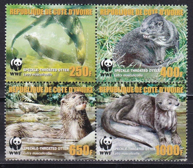 Ivory Coast, Fauna, WWF, Animals MNH / 2005
