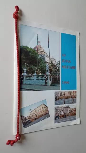 B329 Calendario 16° Zona Militare 1990 Con Cordoncino