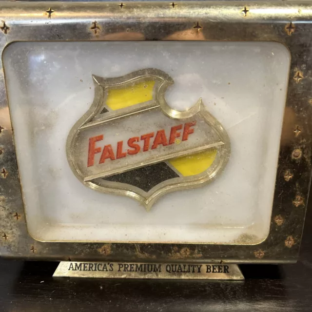 Falstaff beer sign vintage heavy duty metal could use TLC but great condition 2