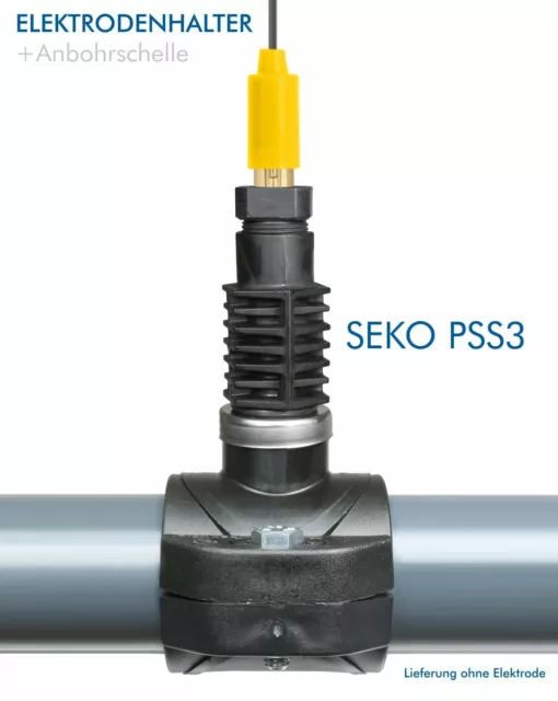 SEKO PSS3 Elektrodenhalter G1/2" für 12mm Elektrode Sensor PH/REDOX/CHLOR Pool