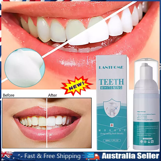 LANTHOME Whitening Toothpaste Foam Fresh Month All Day Baking Soda Toothpaste HG
