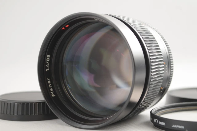 [Mint] Contax Carl Zeiss Planaren T 85mm F/1.4 Objektiv AEG Gebraucht Aus Japan
