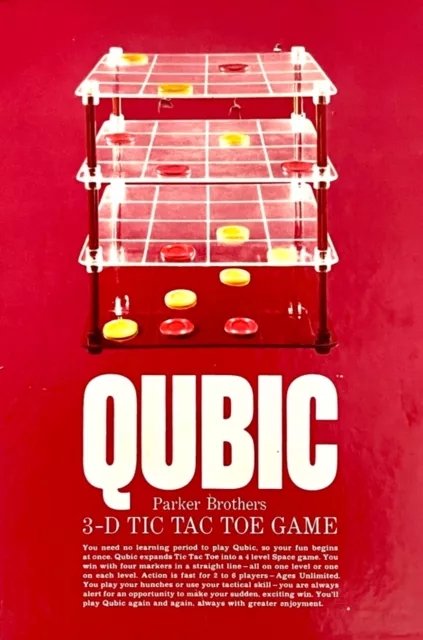 Qubic 3-D Tic Tac Toe Game Vintage 1965 Replacement Parts Individual or Lot