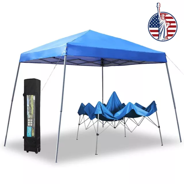 12x12' Pop UP Canopy Party Tent Waterproof Commercial Slant Leg UV FoldingGazebo