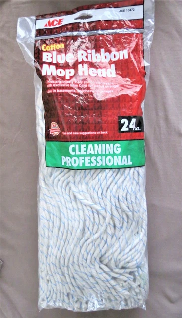 ACE 24 Oz Cotton Blue Ribbon Mop Head #10472