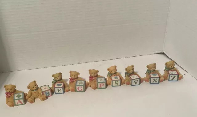 Enesco mini cherished teddies bears lot