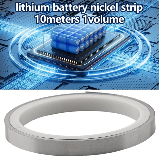 Bande De Nickel 0,15 X 15 Mm X 10 M - Lot De 2 Rouleaux Pour Soudure De Batteries 18650, Réparation Électronique, Haute Conductivité - 4