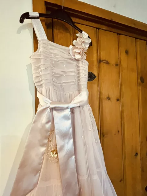 Next Signature Pale Pink Blush Dress Girl 6-7 years Occasion Party Wedding