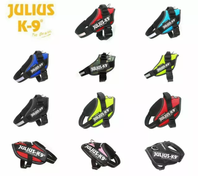 JULIUS K9 Harnais Powerharness IDC chien bleu,rouge,noir,jaune,camouflage,jean