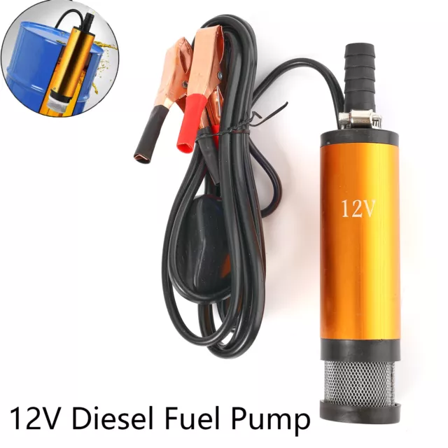 Car 38mm Diesel Fuel Pump DC 12V Transfer Pump Water Oil Fluid Refuelling Tool
