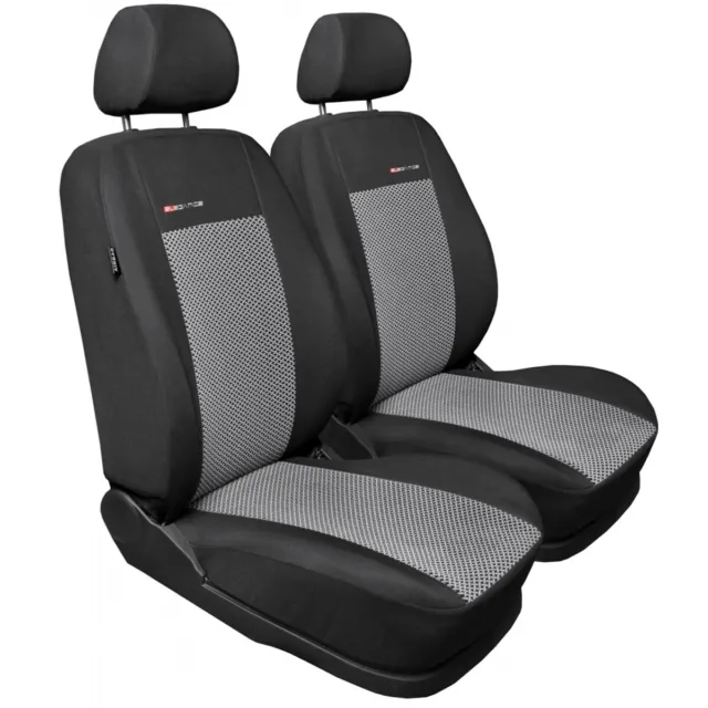 Universal Sitzbezüge Auto für Nissan Micra K11, K12, K13, K14 (1992-2019) -  Autositzbezüge Schonbezüge für Autositze - PG-2 grau