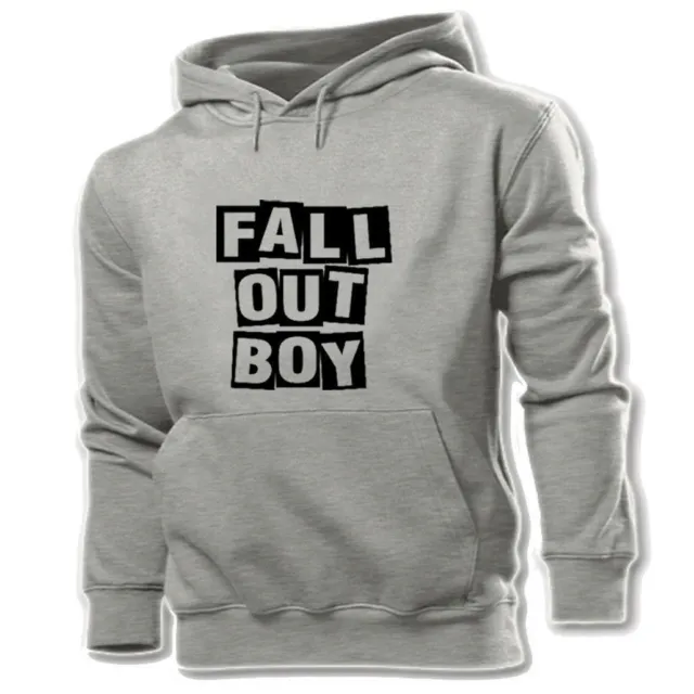Felpa con cappuccio donna uomo Fall Out Boy Rock Band personalizzata pullover top con cappuccio