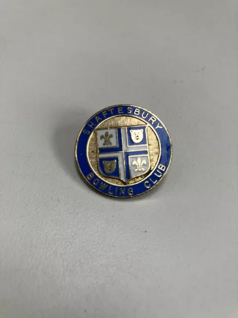 Shaftesbury Bowling Club Bowls Enamel Pin Badge