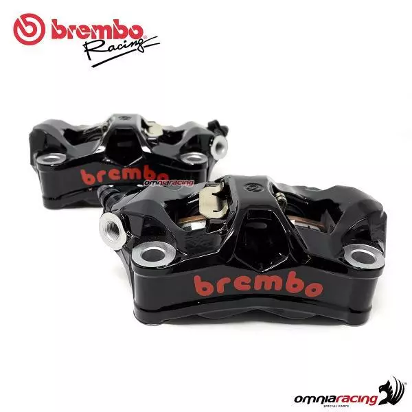 Brembo Racing Coppia Pinze freno radiali Stylema nere 100mm pastiglie incluse