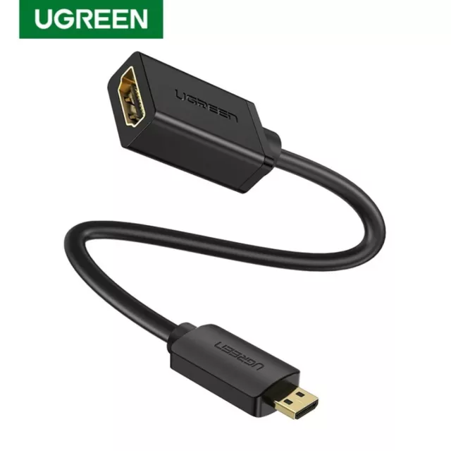 Ugreen HDMI to Micro HDMI Adapter HD Video 4K 60Hz Gold Plated for Gopro Camera