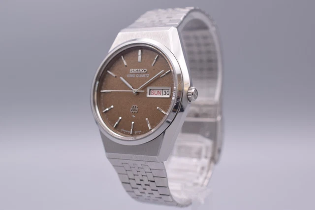 Montre Homme King Quartz - Boîtier Titane Gris - Bracelet Cuir Noir - Neuve Avec Pile