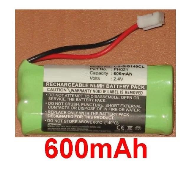 Batterie Ni-MH 3.6V 600mAh type 30AAAM3BML T255 Pour AUDIOLINE 970G, Doro 1450
