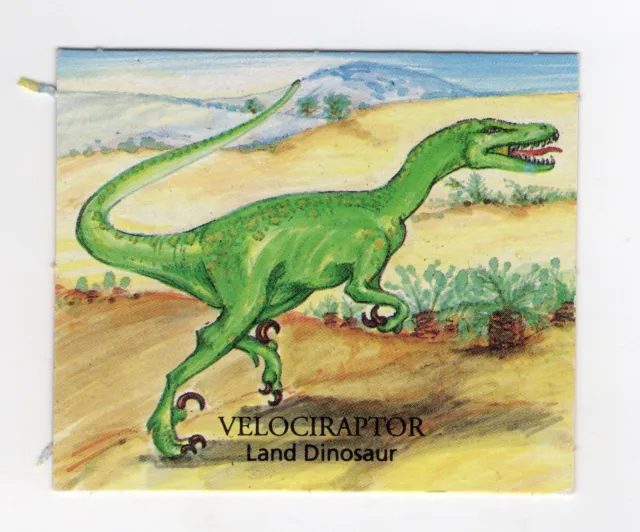 Schwepes Dinosaur Kakadu Card. Velociraptor