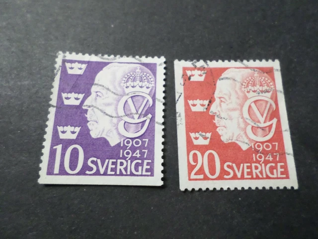 Suede Sverige, Briefmarken 330/331, Prominente', Entwertet, Verwendet Briefmarke