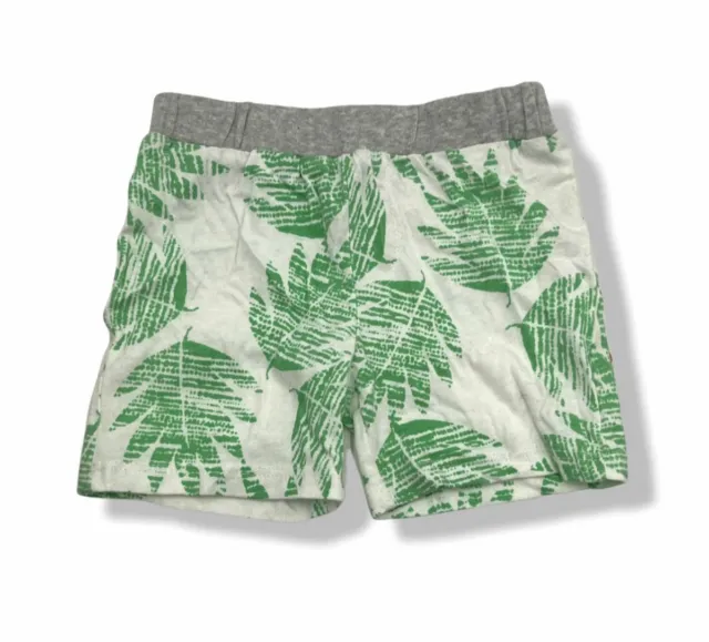 $25 Nordstrom Baby Infant Boy's White Pull-On Leaf Printed Pants Size 3 Months