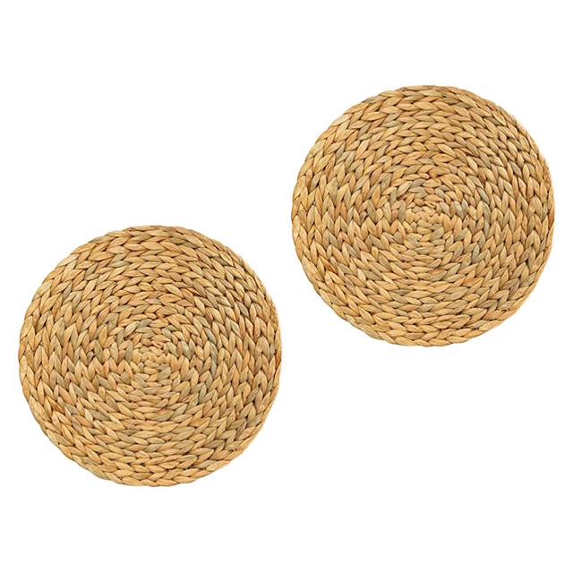 2 piezas colchoneta de tetera antiescalera tejida a mano mantel decorativo mesa de montaña rusa