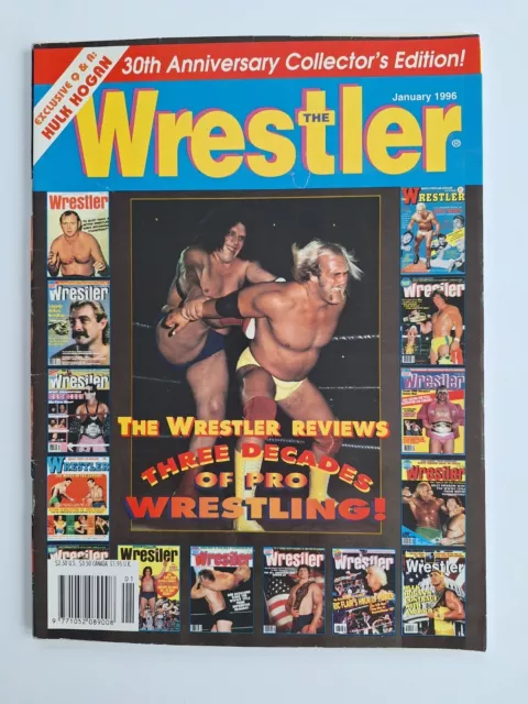 1995 January The Wrestler Magazine WWF WCW WWE Hulk Hogan Andre Giant 30th