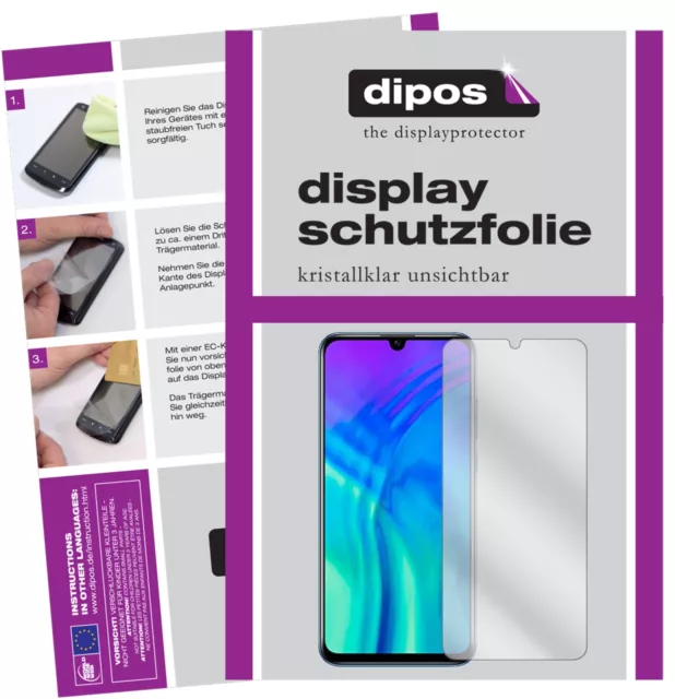 2x Schutzfolie für Honor 20 lite klar Displayschutzfolie Folie Display Schutz