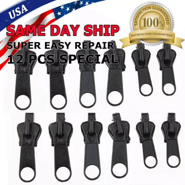 1PC #5 Zipper Slider Pull Metal Zips Head DIY Repair Replacement Craft No  Lock