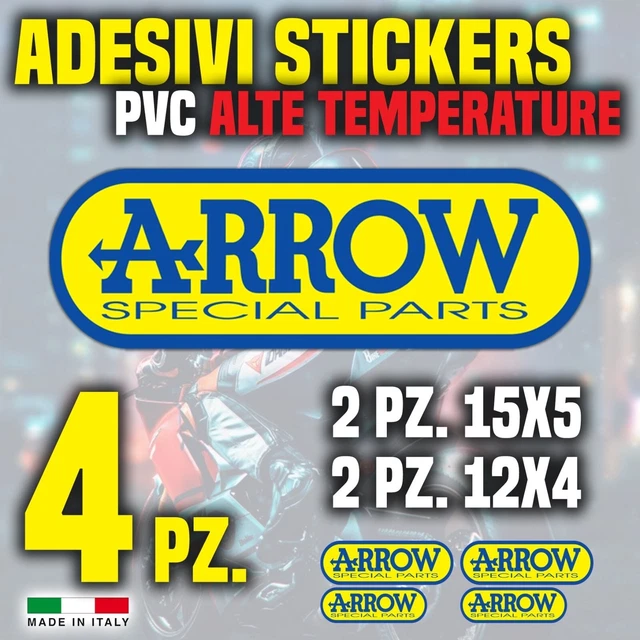 2X ADESIVO ARROW STICKER ALLUMINIO 3D PLACCA TERMORESISTENTE HONDA GRANDE NERO EUR 12,99 - IT - Foto 9