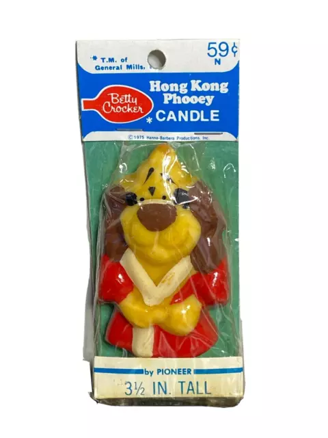 Hong Kong Phooey Birthday Candle Hanna Barbara Cartoon 1975 Vintage New