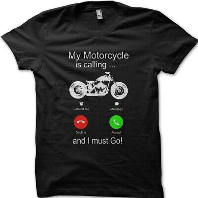 La mia moto sta chiamando Biker Custom Moto Yamaha Suzuki Divertente T-shirt 9039